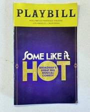 Some Like It Hot Musical Comedy  Playbill Hollywood Pantage 2025