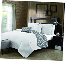 Griffin Quilt Set Queen White