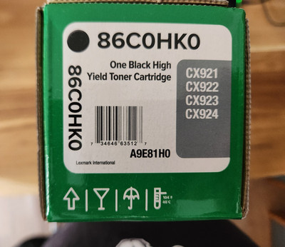 LEXMARK Original Toner 86C0HK0 schwarz  CX921 922de 923dte 924dt Neu OVP