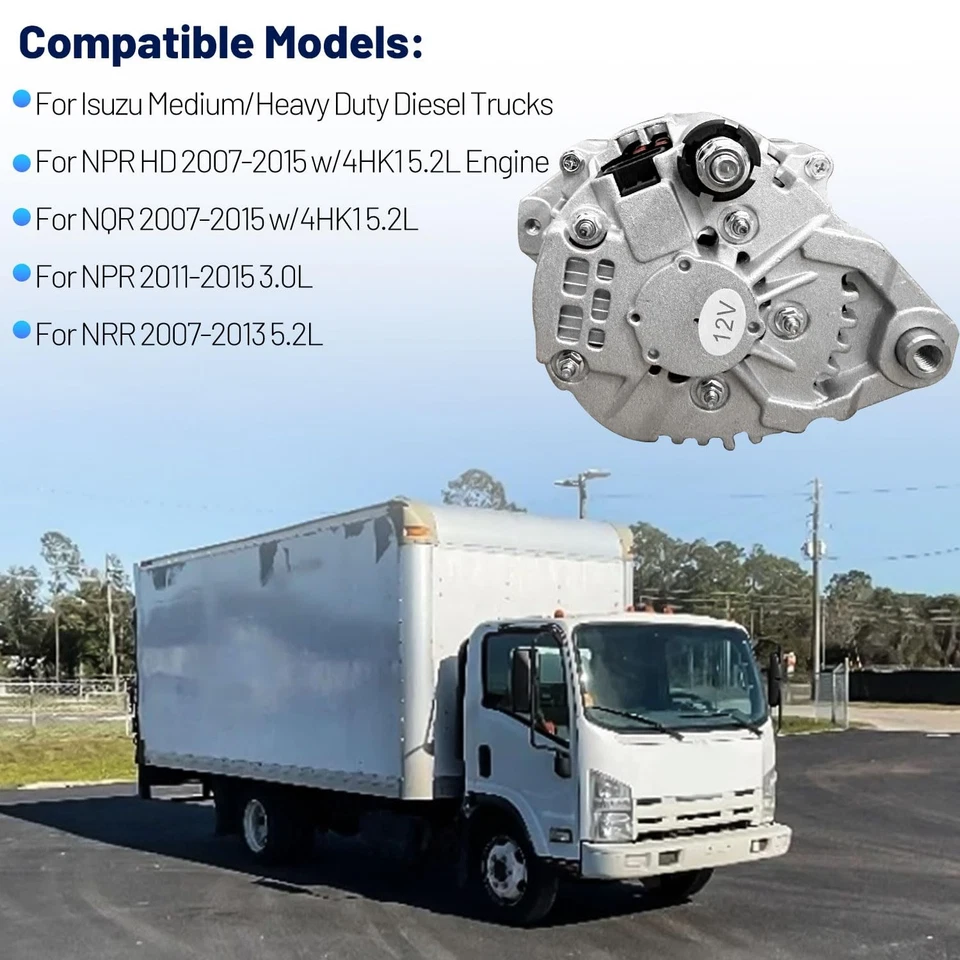 LR1110-733C 交流发电机 12V 110A 适用于五十铃 NPR NRR 2007-2015 8980750250 — 第 3/4 张图片