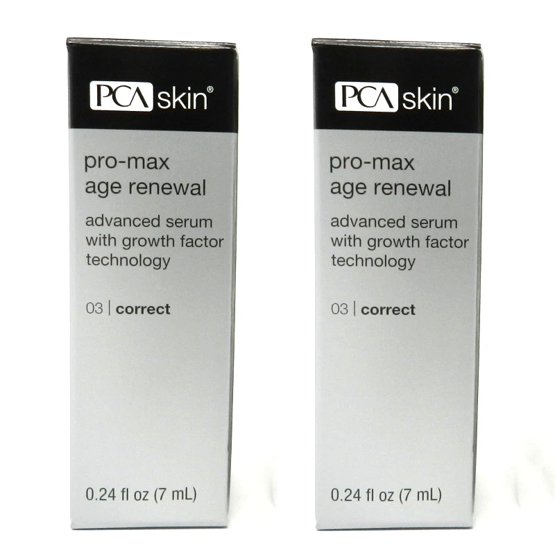 Juego de 2 sueros de renovación de edad PCA Skin Pro-Max 0,24 fl oz / 7 ml caducidad 2/27 Foto 2 de 4