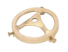 B&P Lamp 3 1/4" Fitter, Cast Brass Shade Holder, Unfinished Brass