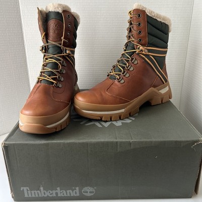 Timberland 0A2F4MJenness Falls Insulated Boot Women's Size 8M Brown Full Grain