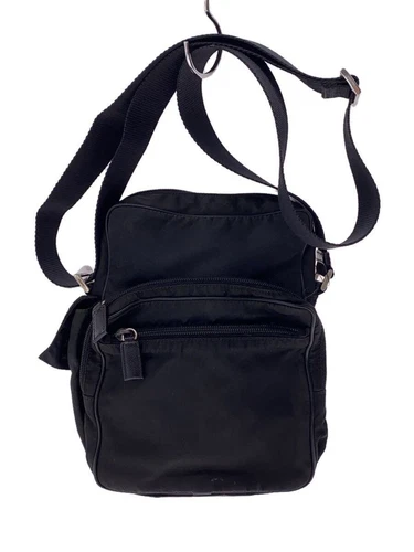Sac bandoulière PRADA nylon noir uni occasion