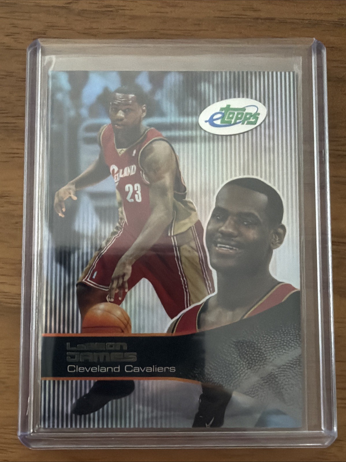 2003-04 eTopps LEBRON JAMES Rookie RC #43 Cleveland Cavaliers