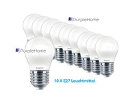 10 X Led Leuchtmittel GlüHbirne Kugelform G45 5W E27 470Lm 6500K Kaltweiß A45