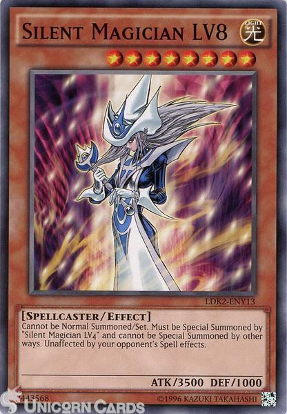 LDK2-ENY13 Silent Magician LV8 UNL edition Mint YuGiOh Card