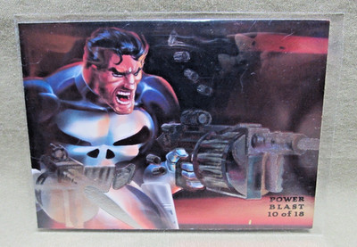 1994 FLAIR POWER BLAST # 10 PUNISHER CARD NM/M Fleer Marvel Inaugural Edition