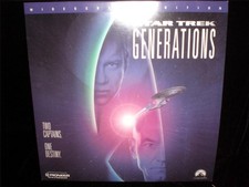 Laserdisc Star Trek Generations 1994 William Shatner, Patrick Stewart