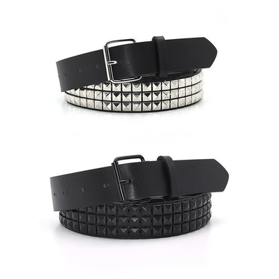 #ad Punk Studded Rivet Belt Men Women Black Rock Fashion Pin Buckle Waist Belt $12.99