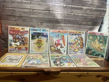 Lot of 9 Vintage Golden Disney Childrens Puzzle Frame Rescue Rangers Duck Tales