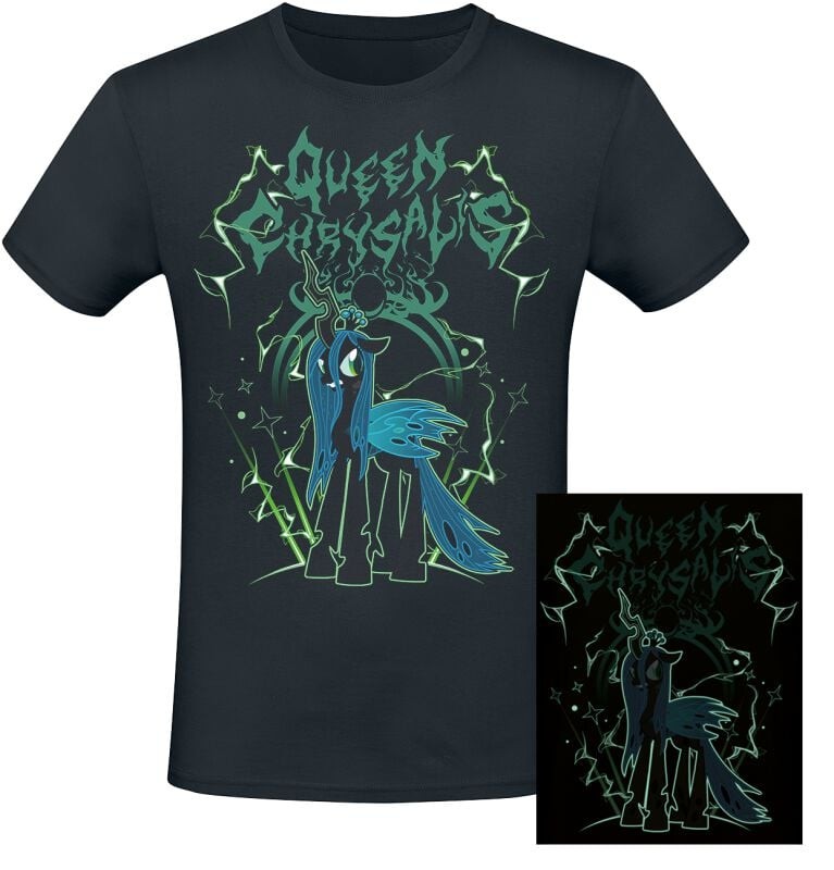 My Little Pony T-Shirt Herren Queen Crysalis - Glow In The Dark schwarz 4790₽
