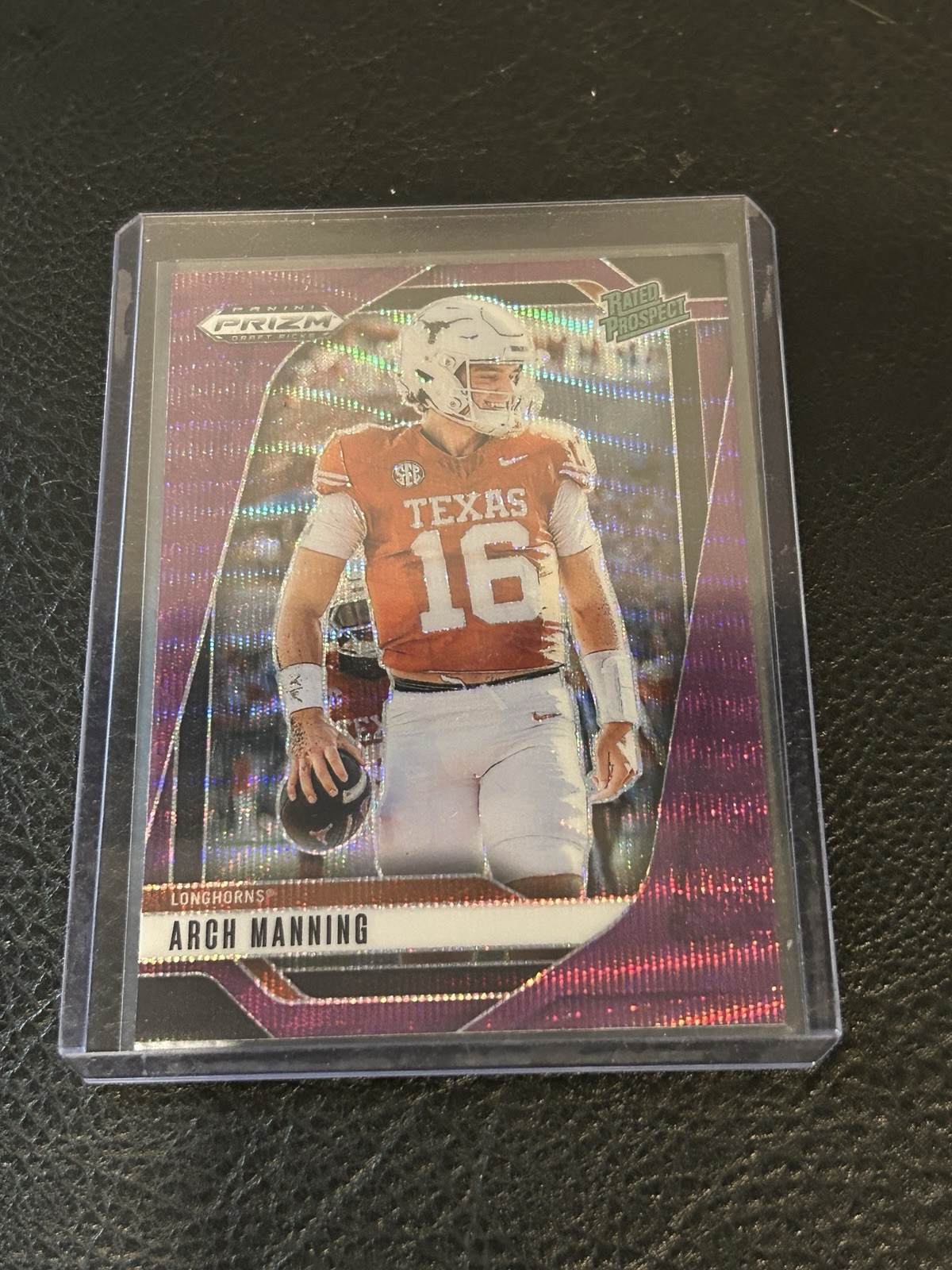 2025 Panini Prizm Draft Picks - Arch Manning #166 Purple Wave Prizm (RC)