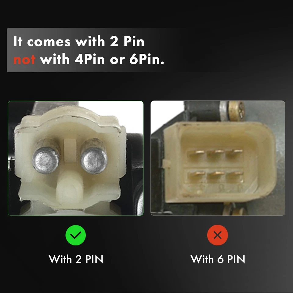 Regulador de janela dianteira esquerda com motor de 2 pinos para Mercedes-Benz CLK320 CLK55 AMG - Imagem 2 de 4