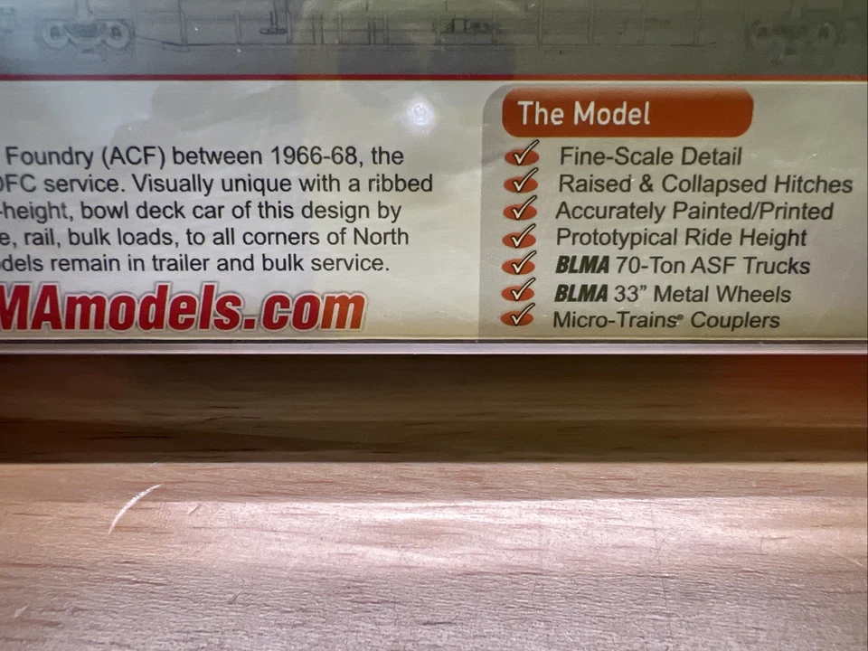 BLMA MODELS N Scale ACF F89 J 89' Flat Car TTX #602001 - Image 4 of 4