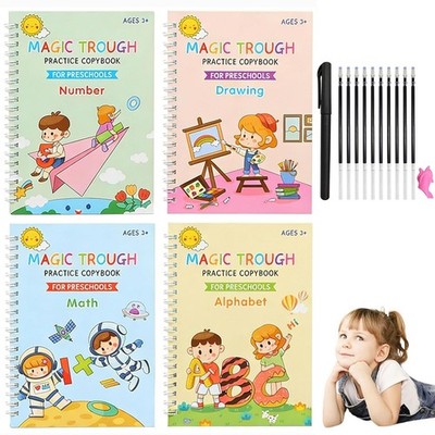 Magic Grooved Writing Books for Kids Ages 5-7 Handwriting Tracing Workbook