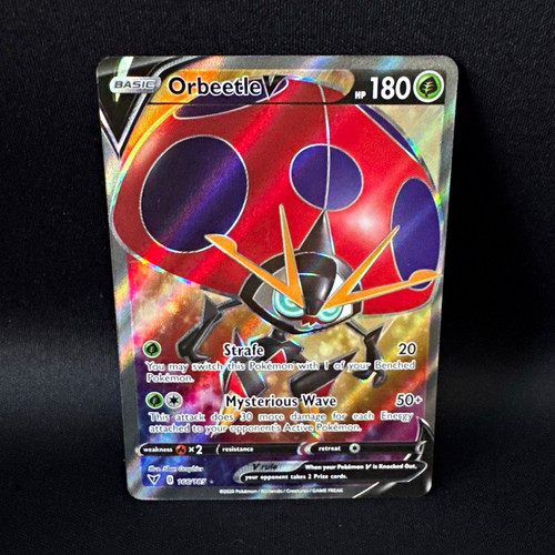 Orbeetle V 166/185 - Ultra Rare Full Art Holo - Vivid Voltage EN 2020