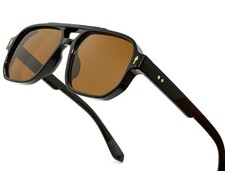 Fashion Square Sunglasses, Vintage Retro Rectangle Sunglasses for Men and Women