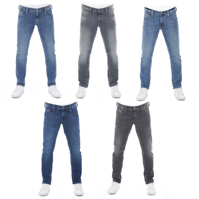Mustang Jeans Herren Stretch Oregon Tapered Fit Jeanshose Hose Denim
