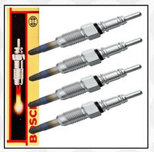 4x BOSCH Glühkerze 0 250 201 036 GLP073 Audi Seat Skoda Volvo VW