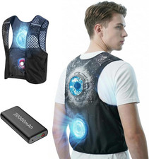 Cooling Vest, Wearable Cooler with Fan and Cooling Plate, 30000Mah Big Battery P
