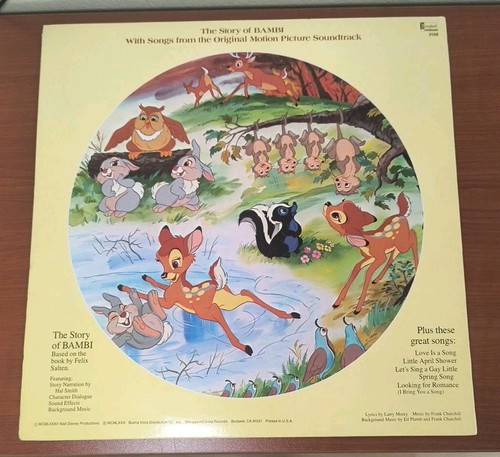 Walt Disney's Story And Songs From Bambi - Disney Picture Disc (3108) -Vinyl - Picture 4 of 8