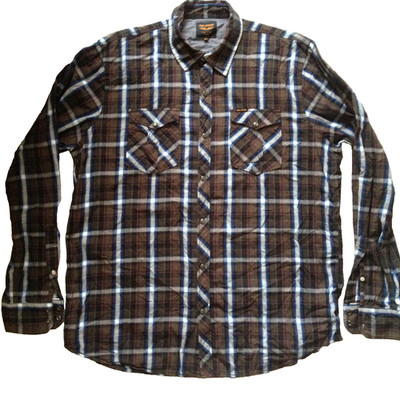 PME LEGEND WESTERN COTTON MEN'S SNAP L/S SHIRT PLAID  3XL