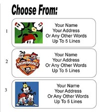 30 Animaniacs Personalized Address Labels