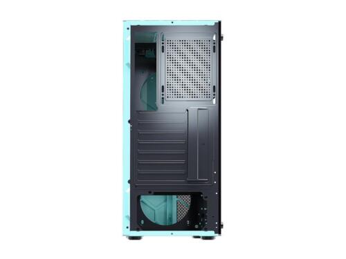 DIYPC Green USB 3.0 Steel Tempered Glass ATX Mid Tower Gaming Computer PC Case - Picture 11 of 12
