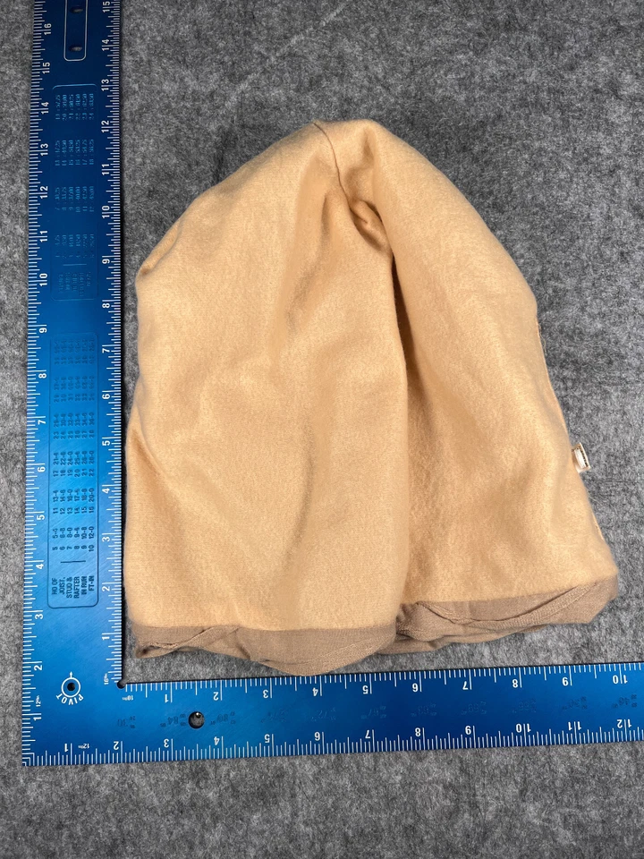 Slouch Beanie Toque женщин один размер бежевый полоски трикотажа хлопок поли легкий - Изображение 4 из 4