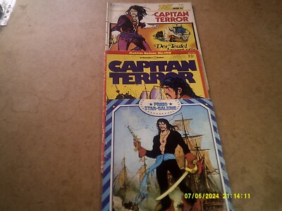 zack box 23 capitan terror,action com.108 c.terror,plus poster primo captian ter