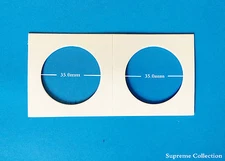 100 pcs Coin Holders 2 X 2 Cardboard Mylar Flips  Diameter 35mm New