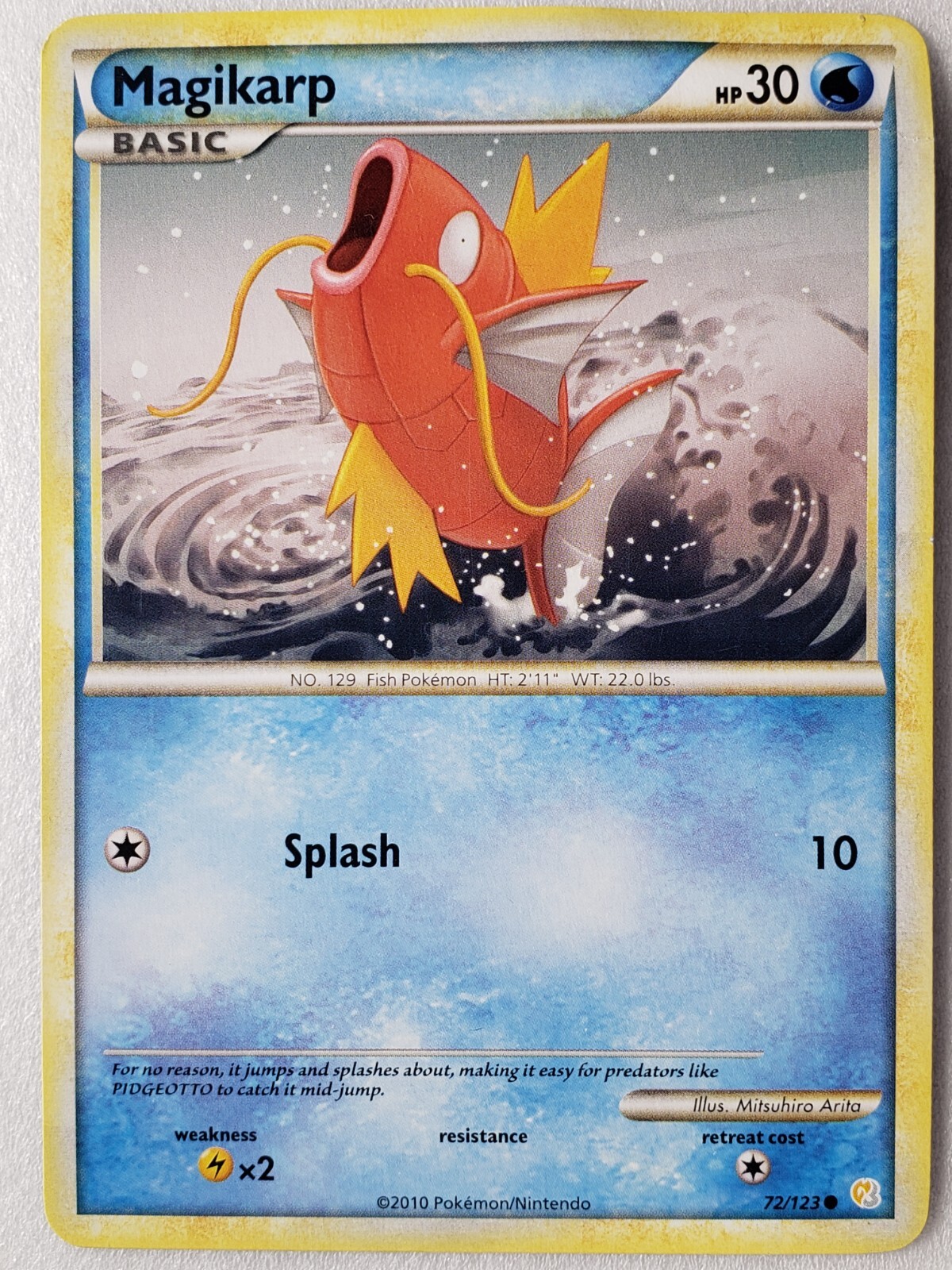 Magikarp 72/123 - HeartGold SoulSilver Pokemon Card - $2 Combined Shipping