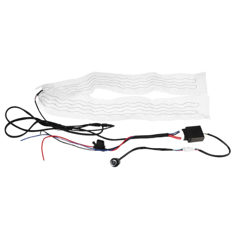 Car Winter Heated Steering Wheel Cover DIY Kit Heater Pad 6 level 25in Universal - Image 2 of 4