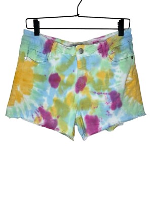 Judy Blue Cut Off Tie Dye Shorts Size L Australia