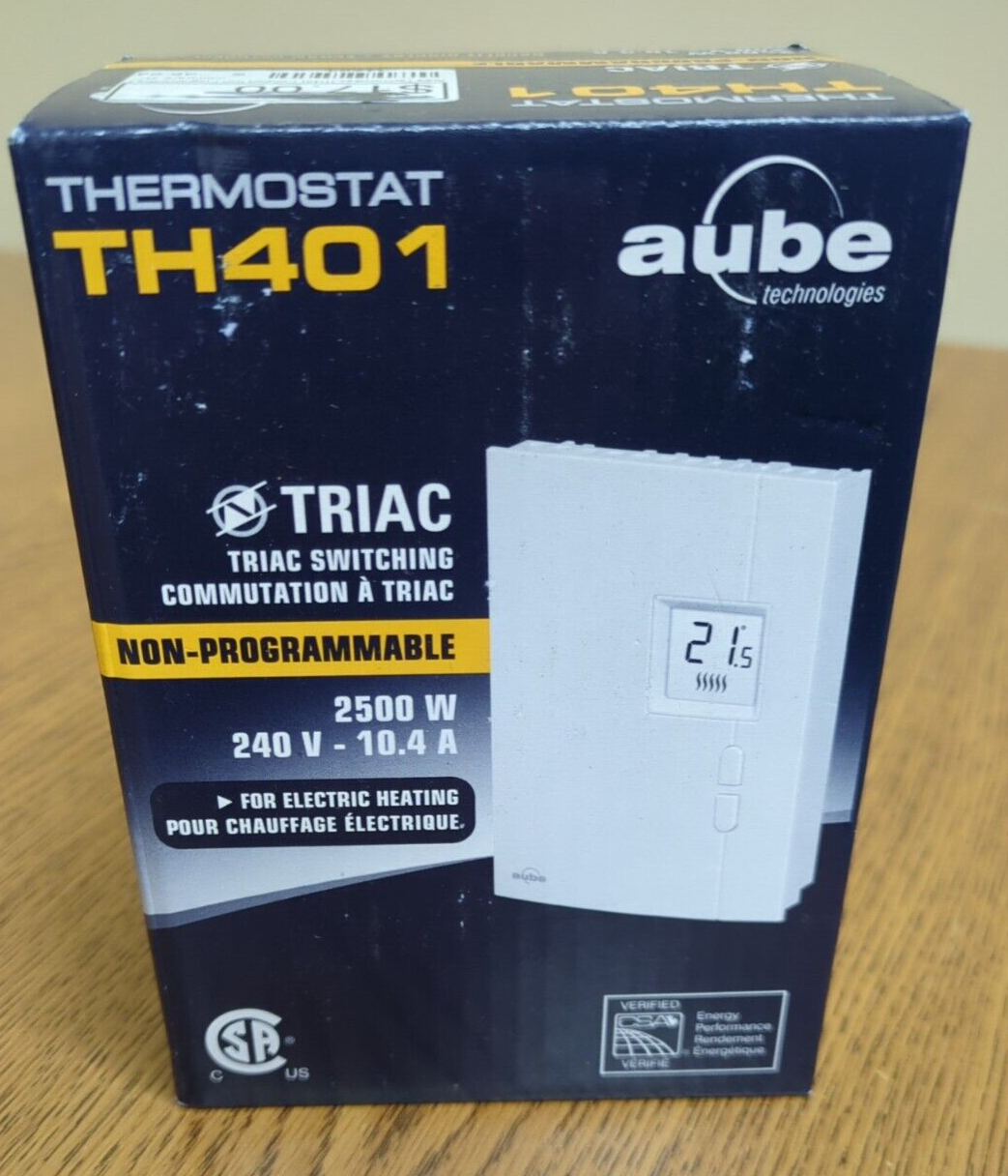 Aube Technologies TH401 NonProgrammable Triac Switching Thermostat