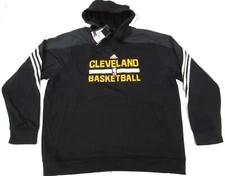 New Cleveland Cavaliers Mens 2XL Black Adidas Climawarm Practice Hoodie $75