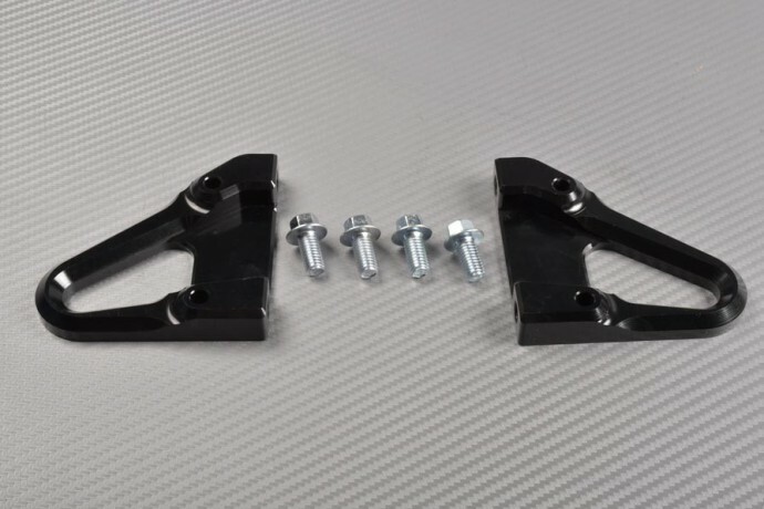 Racing Hooks supports de sangles d'amarrage noirs 58mm pour Ducati SBK 1198 H7 2009-2011