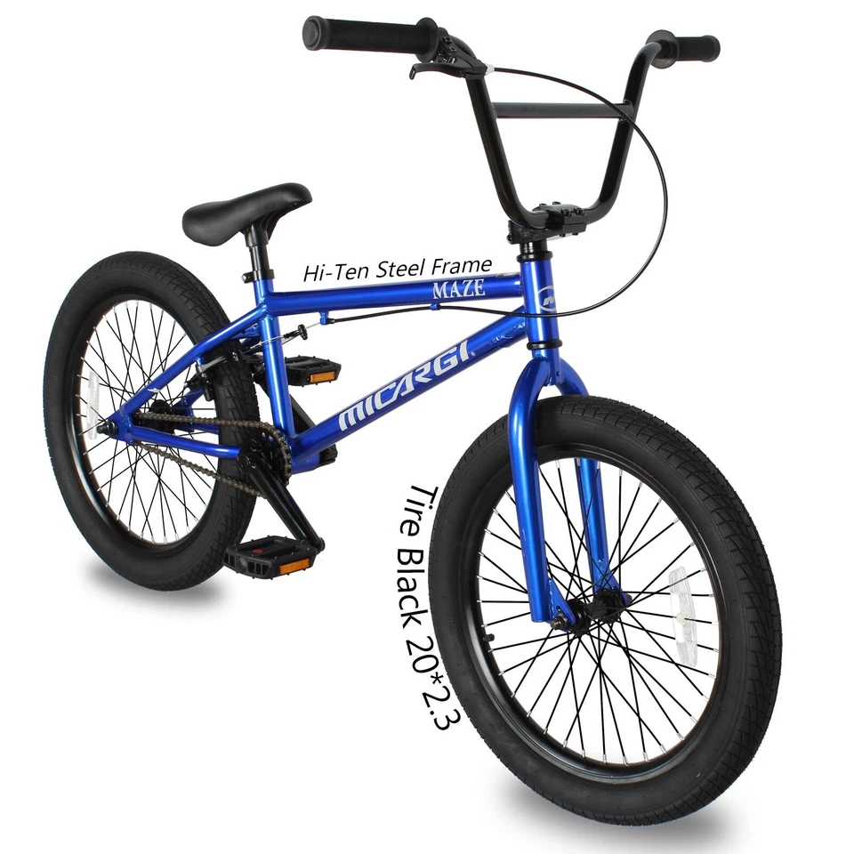 Bicicleta BMX Freestyle de 20” Manivela de 3 Piezas Exterior Micro Engranaje Bicicleta BMX de una sola velocidad Foto 3 de 4