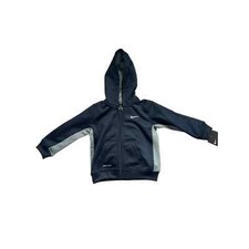 Nike Toddler Boys Therma Dri Fit Zip Up Jacket Hoodie Navy Blue 18 Months NWT