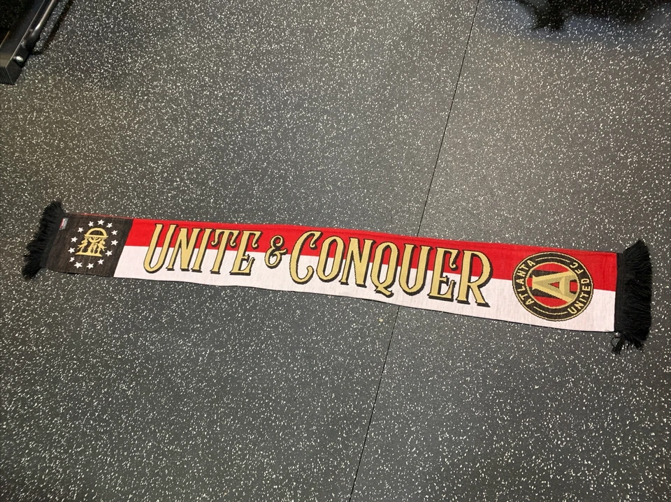 Atlanta United Scarf Georgia State Flag Theme Scarf - Image 2 of 2