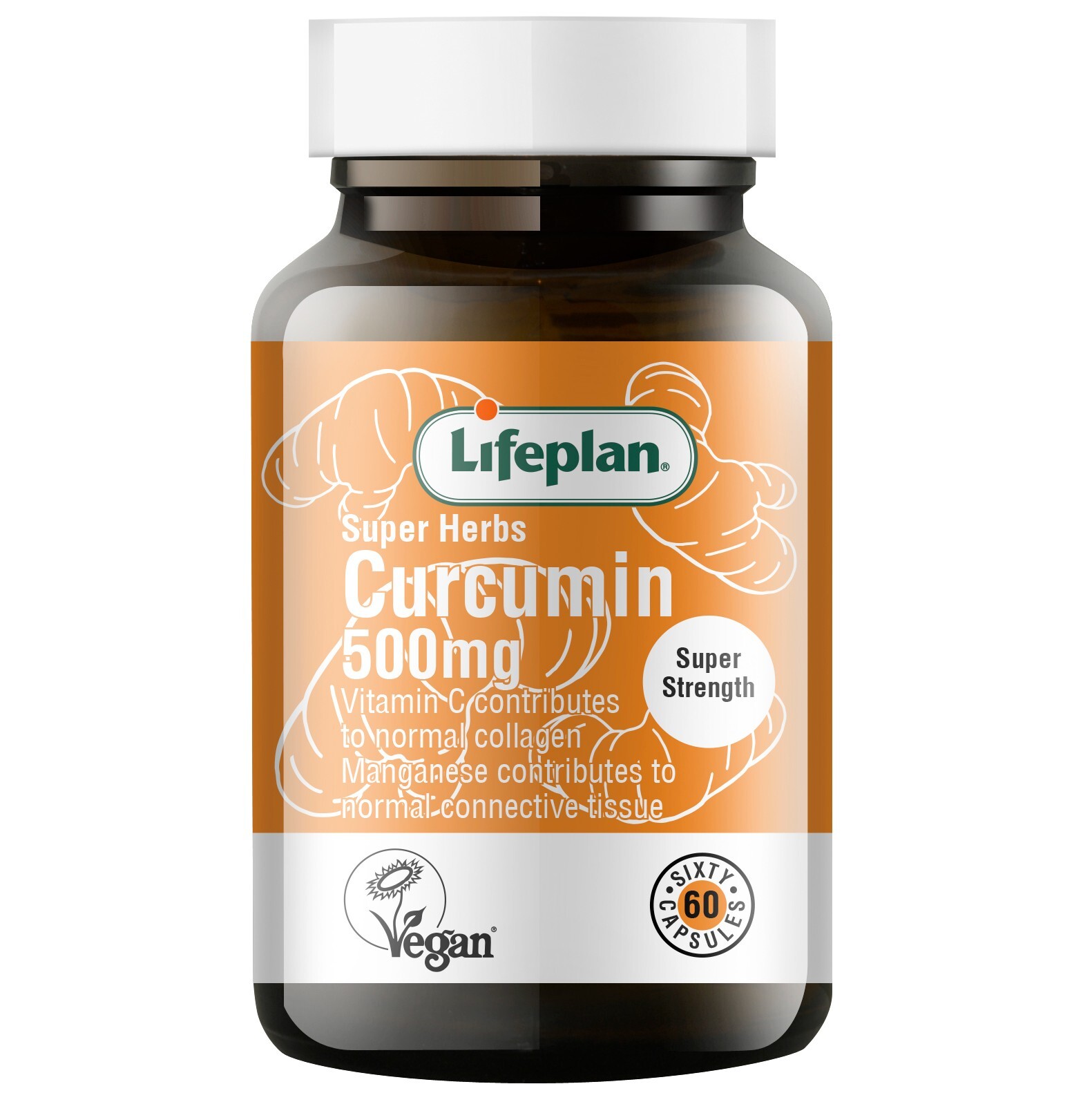 Lifeplan Super Herbs Curcumin Supplement 500mg x 60 Capsules