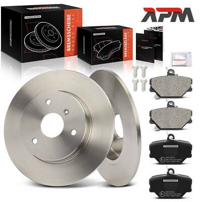 Bremsscheiben Bremsbeläge Vorne Ø280mm Voll für Smart Cabrio Fortwo 450 451