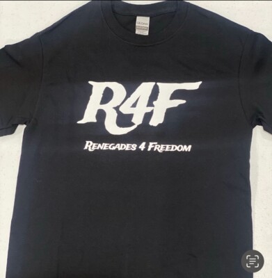 Renegades 4 Freedom - Mandate Freedom- Blk Tshirt Vinyl Design - XL Unisex