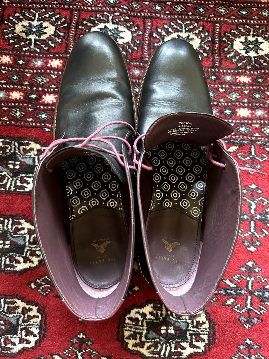 Ted Baker Tolson Black Leather Chukka Boots Mens 10.5 Ankle Desert Boot 9-13785 Ted Baker Chukka Boots for Men on Sale up to 90% Off: Poshmark main image 2