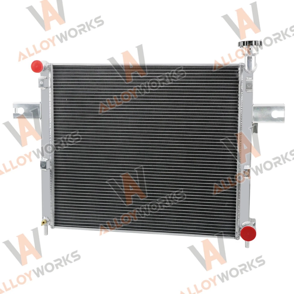 2-Row Aluminum Radiator For 2005-2010 Jeep Grand Cherokee 2006-10 Commander Foto 3 de 4