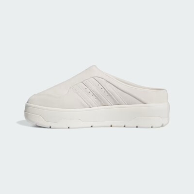 Size 6.5- Adidas Originals Women's Rivalry Mule Shoes, White.