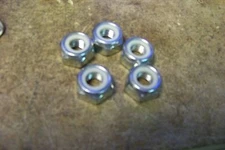 fastenal M10-1.5 DIN 985 Class 8 Zinc Finish Steel Nylon Insert Lock Nut ~ 5 ct