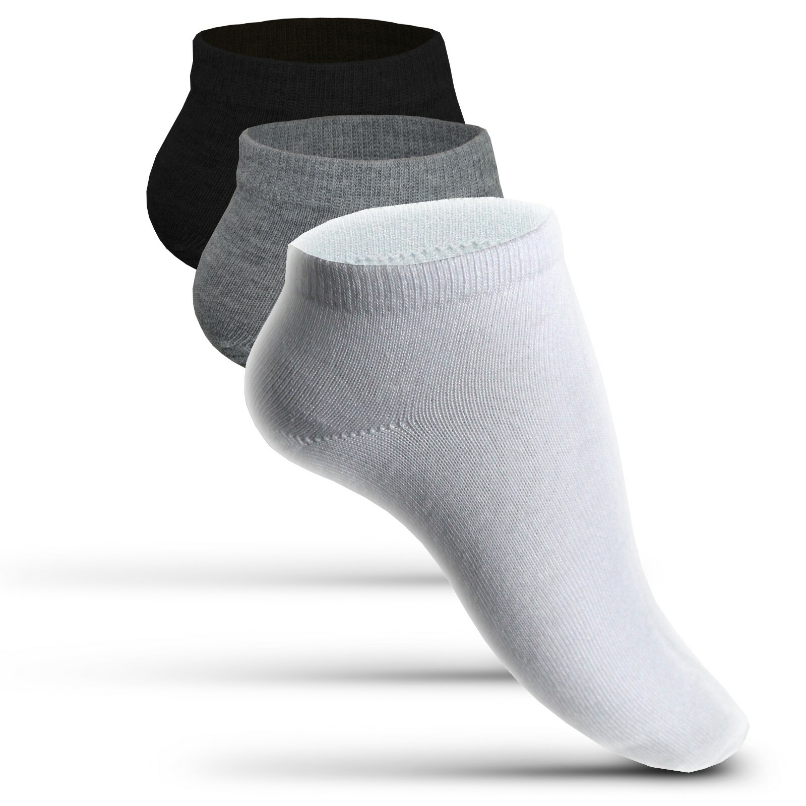 10 Paar Sneaker-Socken Für Herren & Damen – Mittelhoch, Aus Baumwolle, Bequem & Atmungsaktiv