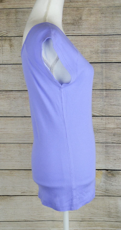 Jenni By Jennifer Moore Ropa de Dormir Camisa Camiseta Top Pijama PJ Costilla Púrpura Grande Foto 4 de 4